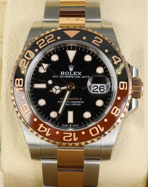 gold rolex root beer|rolex gmt master rose gold.